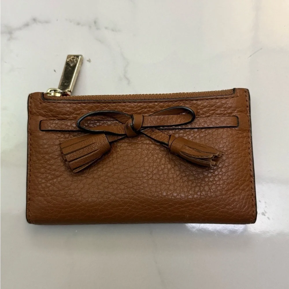 Kate Spade Cognac Leather Card Holder